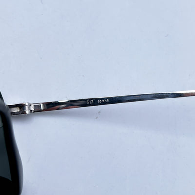 Bausch & Lomb Vintage Silver Metal White Gold Sunglasses Mod. 512