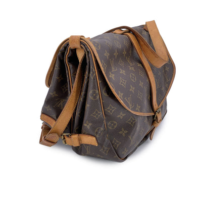 Louis Vuitton Vintage Monogram Canvas Saumur 35 Crossbody Bag