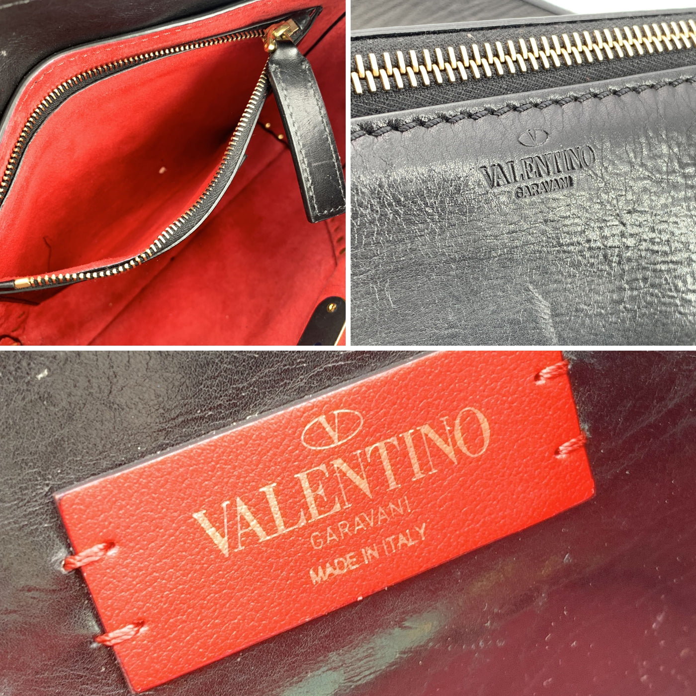 Valentino Garavani Black Leather Rockstud Hype Crossbody Bag