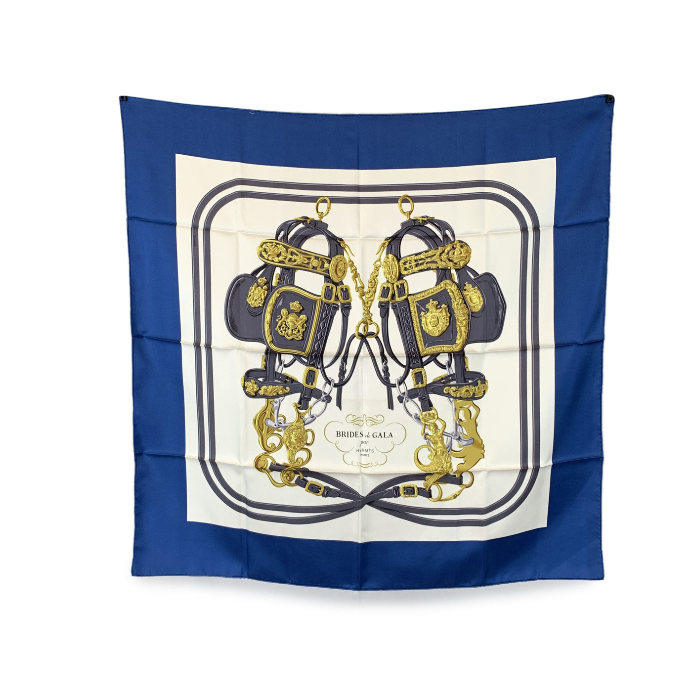Hermes Paris Vintage Silk Scarf 1957 Brides de Gala Hugo Grygkar