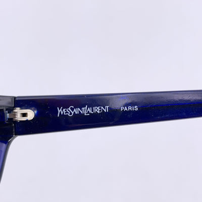 Yves Saint Laurent Vintage Blue Gold Sunglasses 9045 60/15 135mm