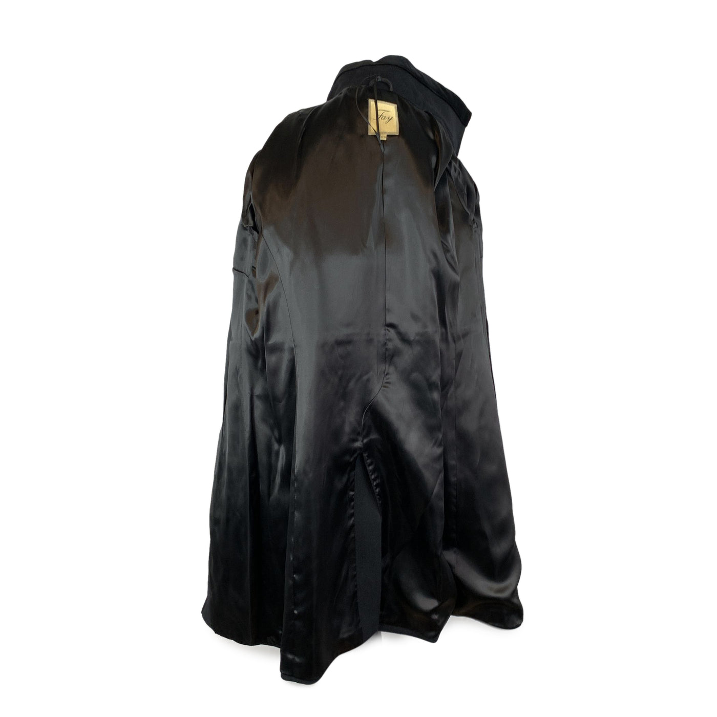 Fay Black Pure Virgin Wool Virginia Coat Size XXXL