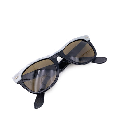 Ray-Ban B&L Vintage Black White Acetate Wayfarer RB 5022 Sunglasses
