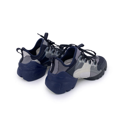Christian Dior Blue D Connect Sneakers Low Top Shoes Size 38