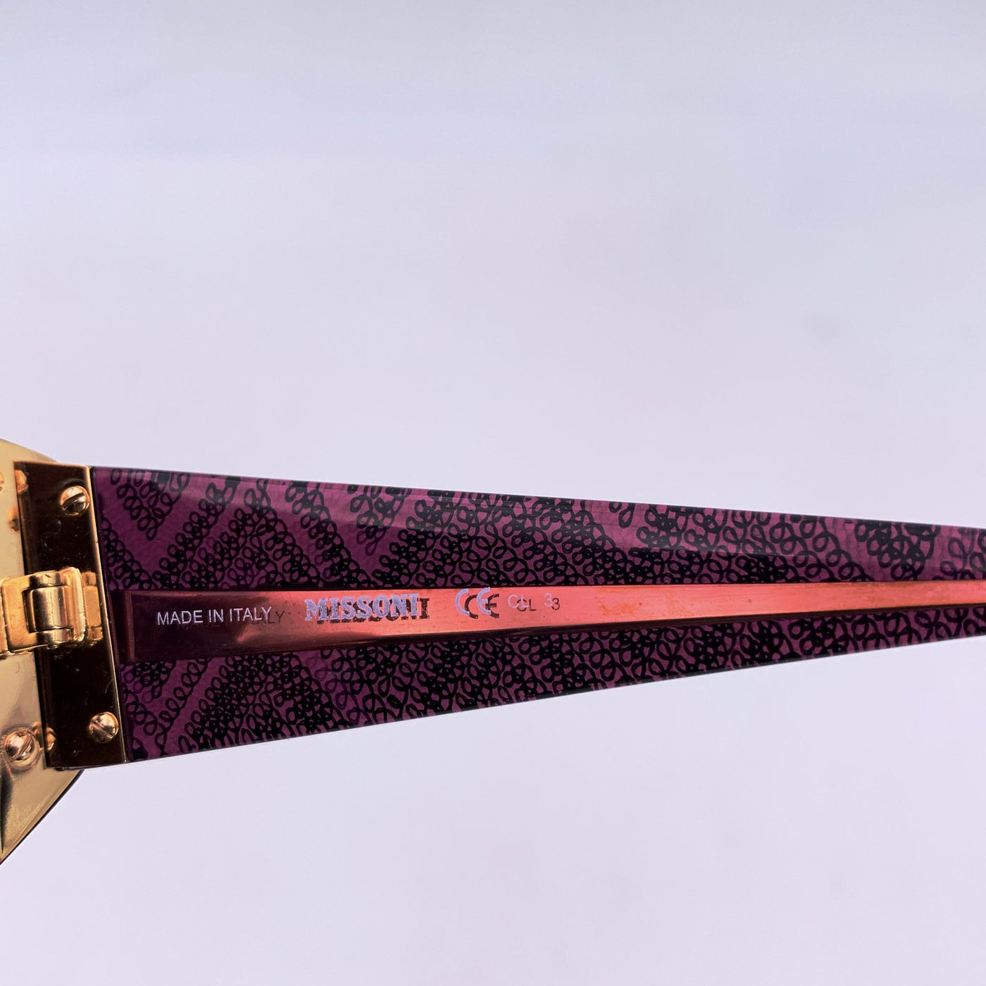 Missoni Purple Inlay Fabric MIS 0001/S EM5 Sunglasses 56/23 125 mm