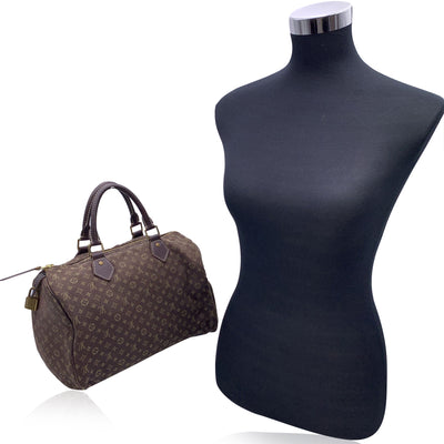 Louis Vuitton Brown Idylle Monogram Mini Lin Canvas Speedy 30 Bag