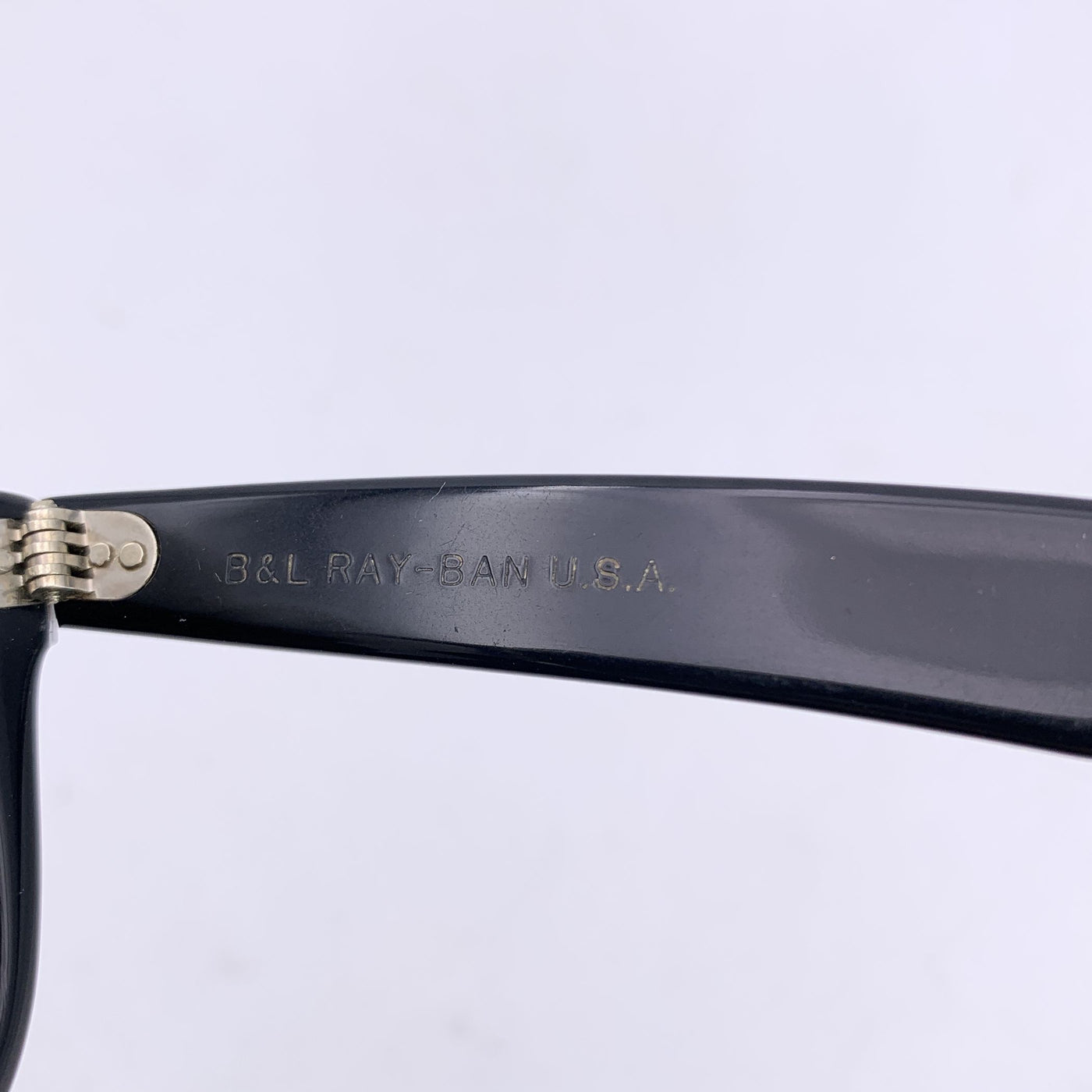 Ray-Ban B&L Vintage Black White Acetate Wayfarer RB 5022 Sunglasses