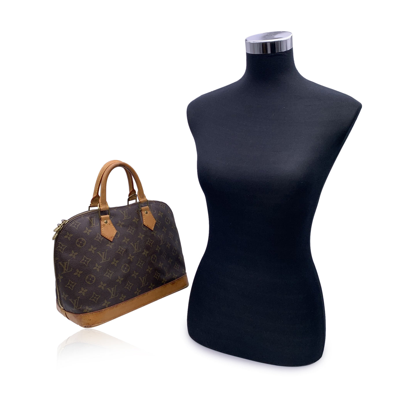 Louis Vuitton Vintage Monogram Canvas Alma PM Bag Satchel M53151