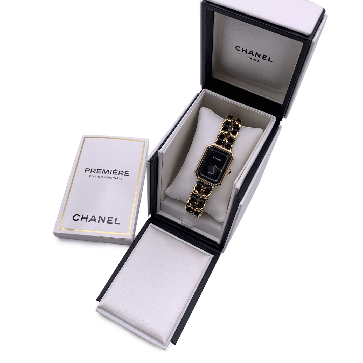 Chanel Black Gold Plated Steel Premiere Edition Originale Watch