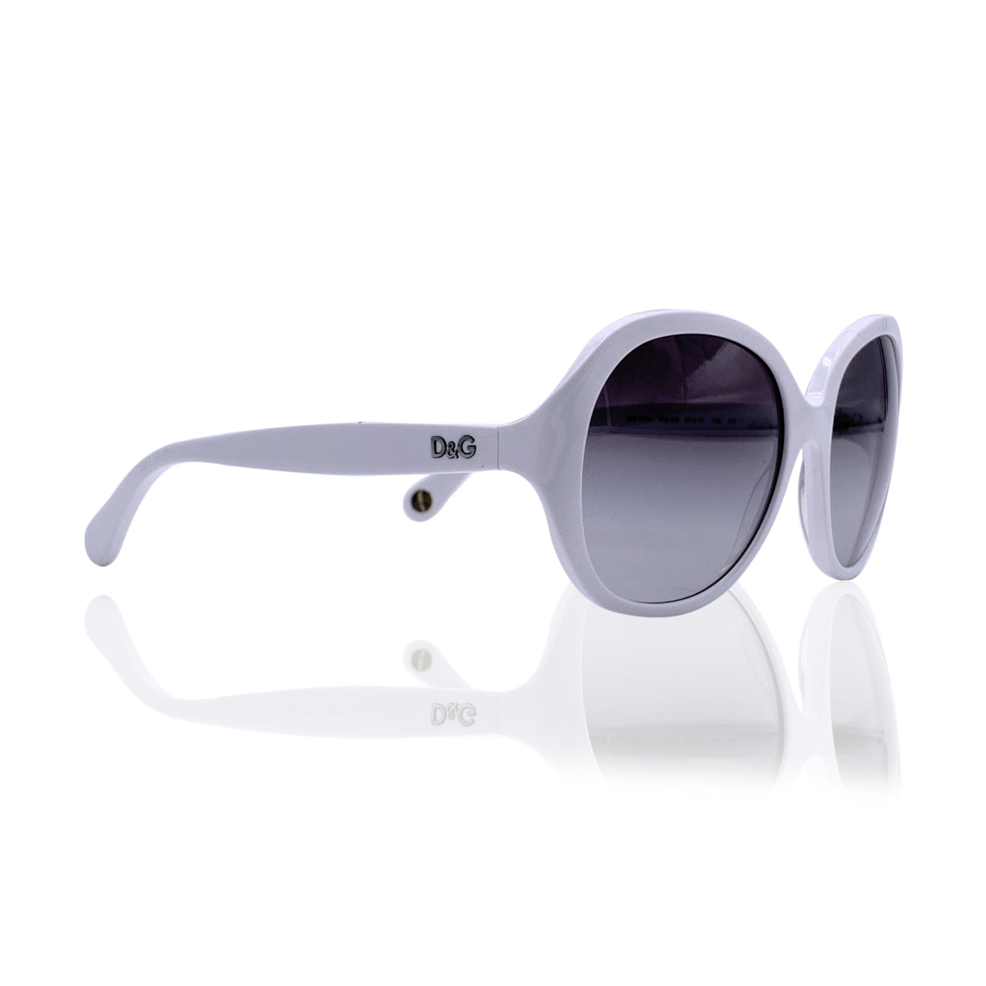 D&G Dolce & Gabbana White Oversized 3034 Sunglasess 57/17 130mm