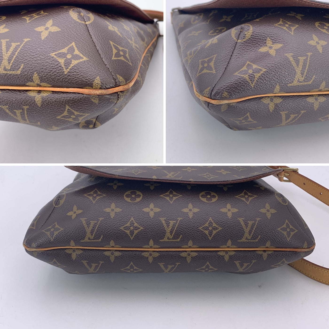 Louis Vuitton Vintage Monogram Canvas Musette Flap Messenger Bag