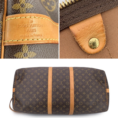 Louis Vuitton Monogram Canvas Keepall Bandouliere 55 Travel Bag
