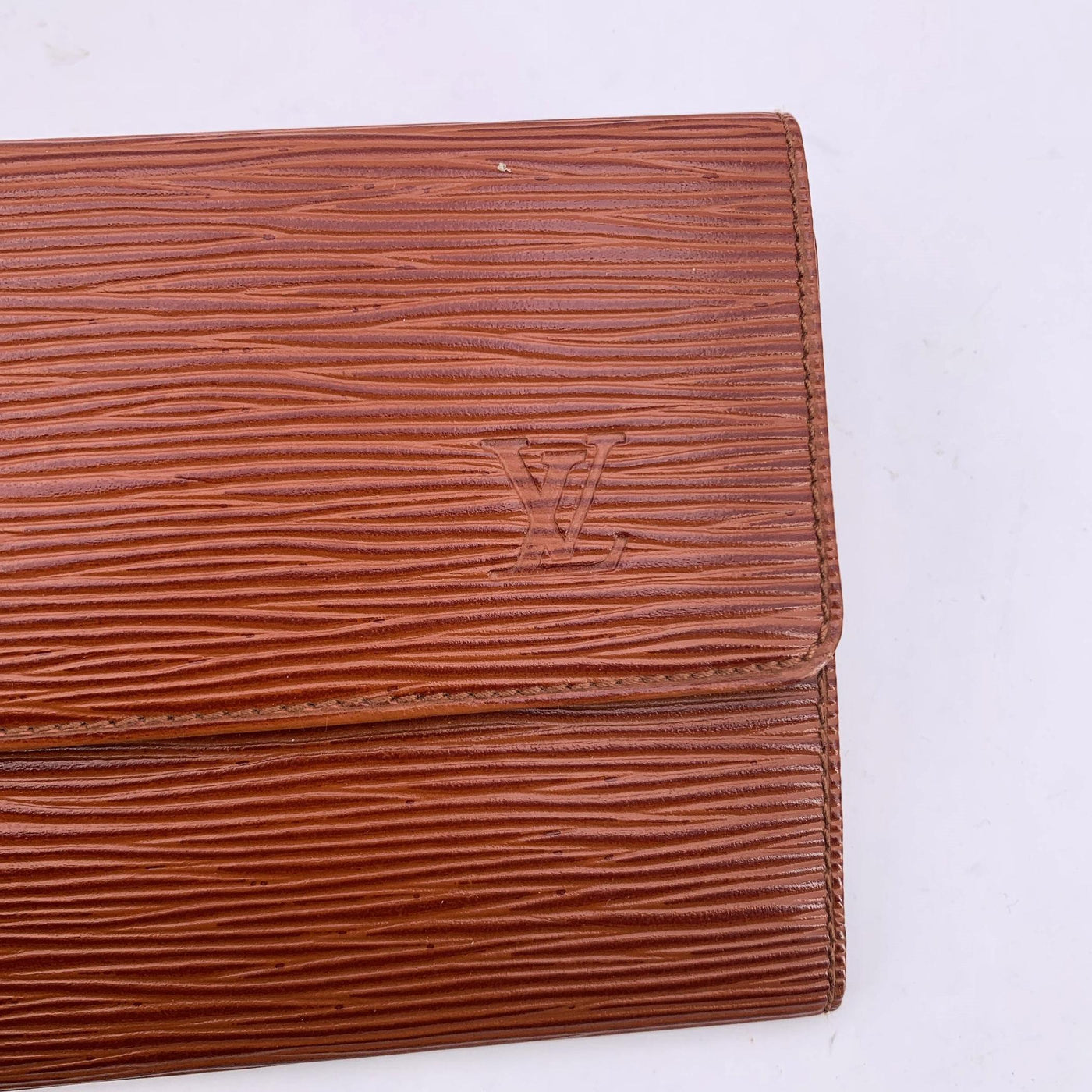 Louis Vuitton Vintage Tan Epi Long International Wallet Coin Purse