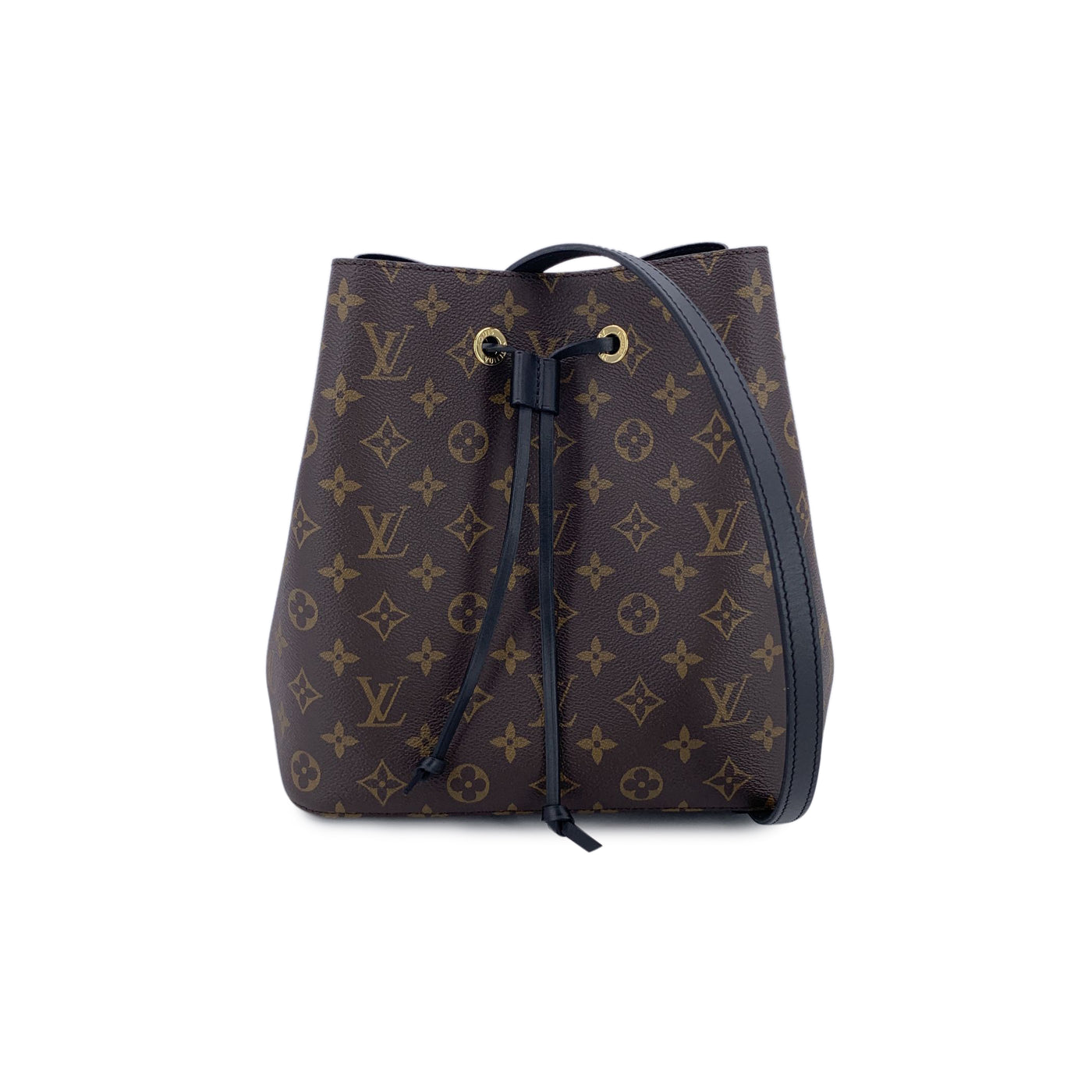 Louis Vuitton Monogram NeoNoe Bucket Shoulder Bag Black M44020