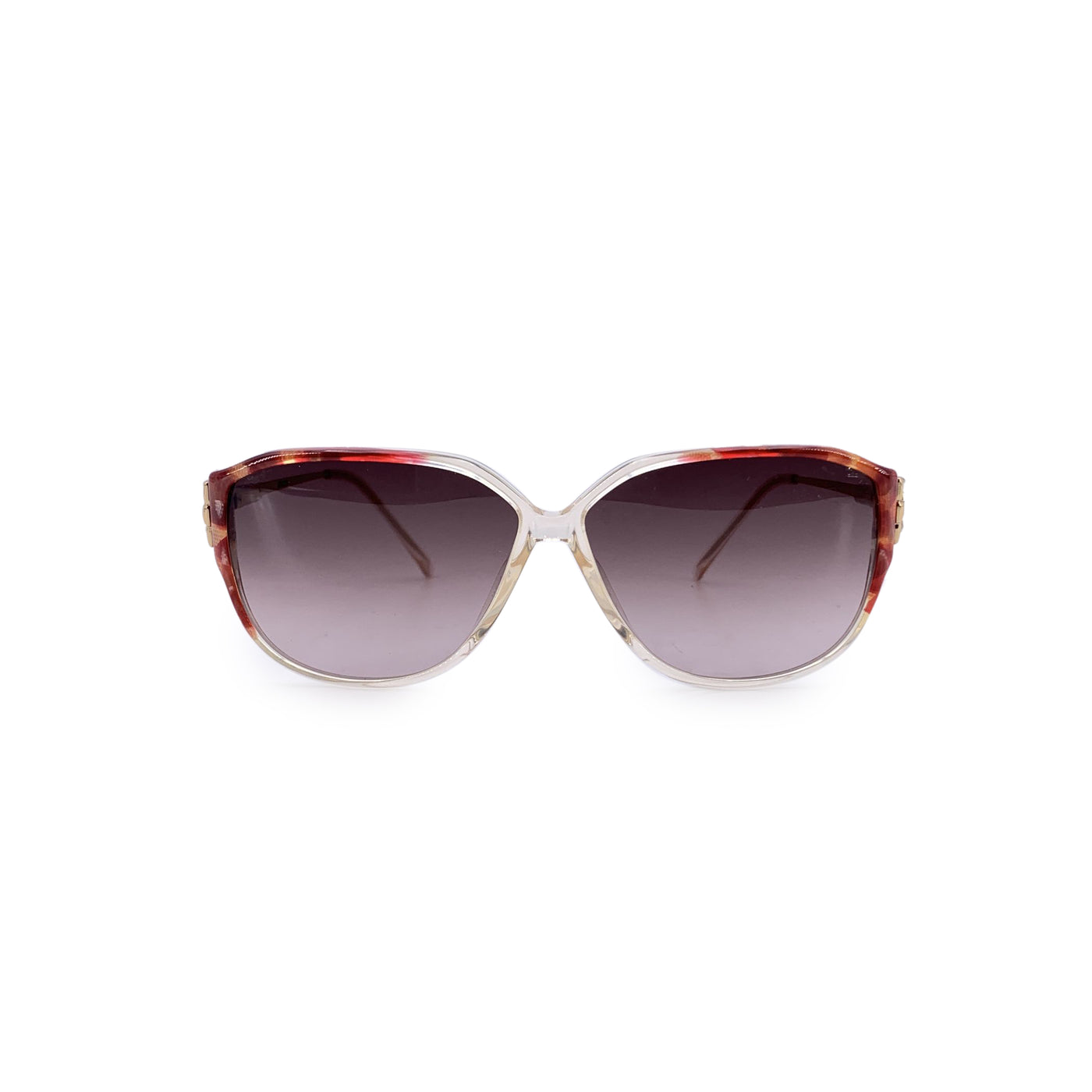 Gucci Vintage White and Brown Gradient Sunglasses GG 2189 130mm
