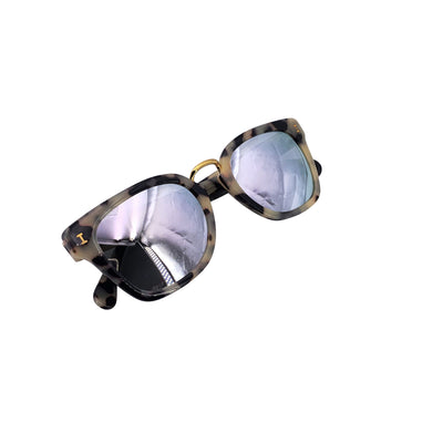 Illesteva Mirrored Unisex Rectangle Sunglasses POSITANO 49/21 140 mm