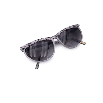 Gianni Versace Vintage Grey Acetate Sunglasses 488 56/15 140mm