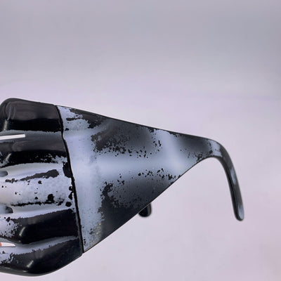 Jeremy Scott by Linda Farrow Black White JS/HANDS/6 Hands Sunglasses