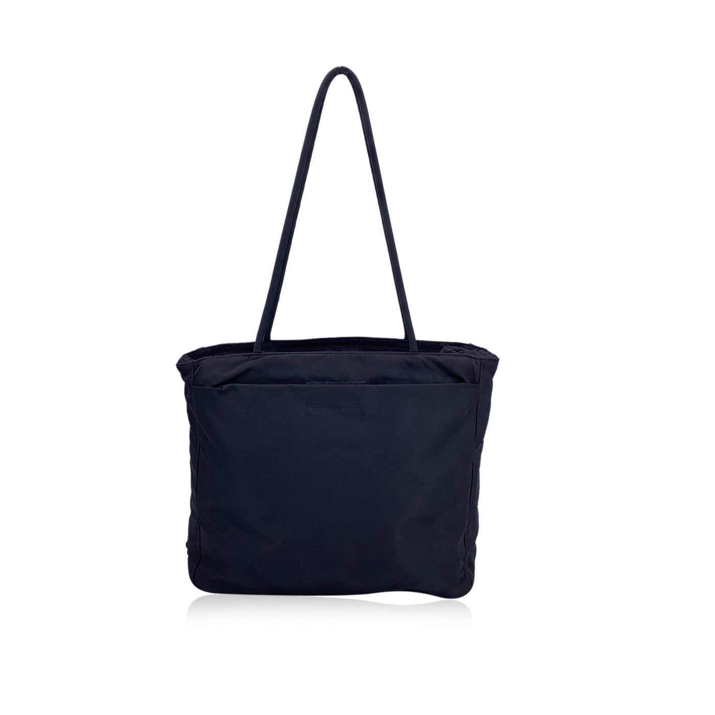 Prada Black Nylon Tessuto Tote Shoulder Bag