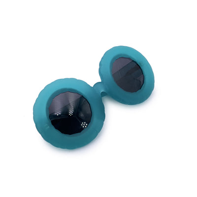Jeremy Scott by Linda Farrow Blue Oversize JSPool/3 Sunglasses 145 mm