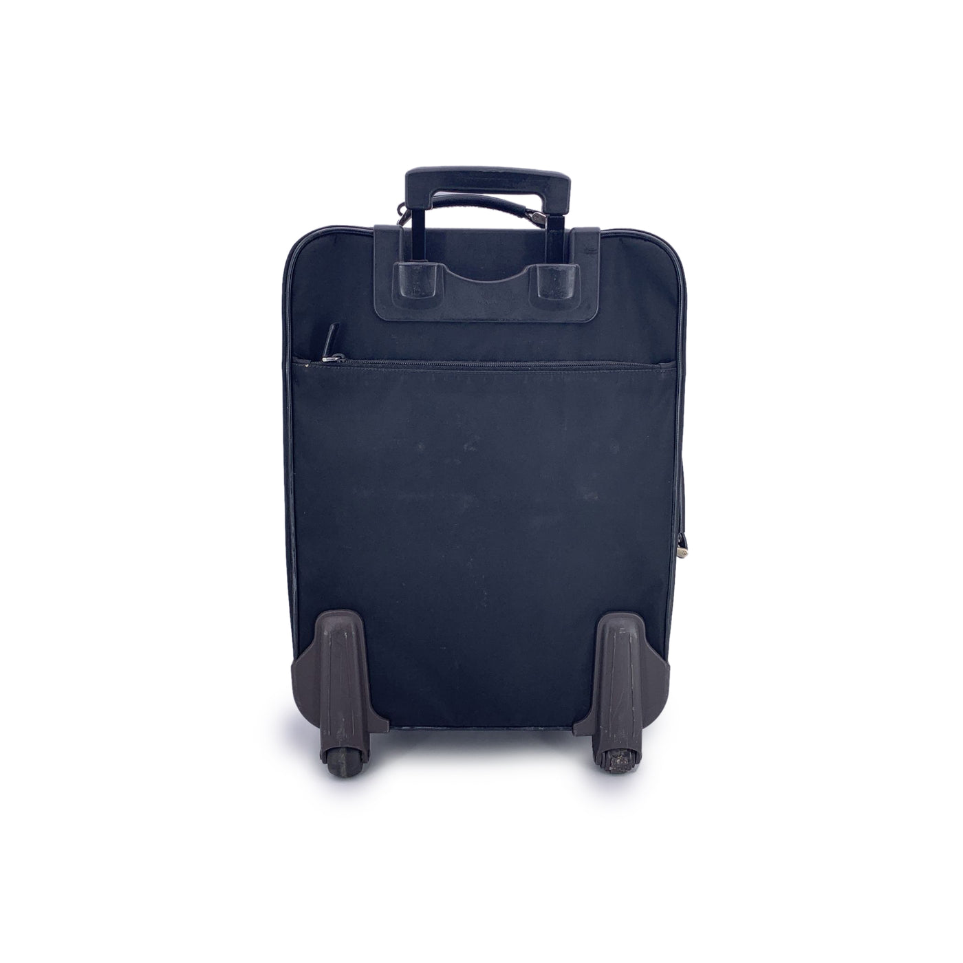 Prada Black Nylon Rolling Suitcase Trolley Luggage Travel Bag