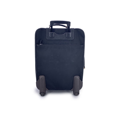 Prada Black Nylon Rolling Suitcase Trolley Luggage Travel Bag