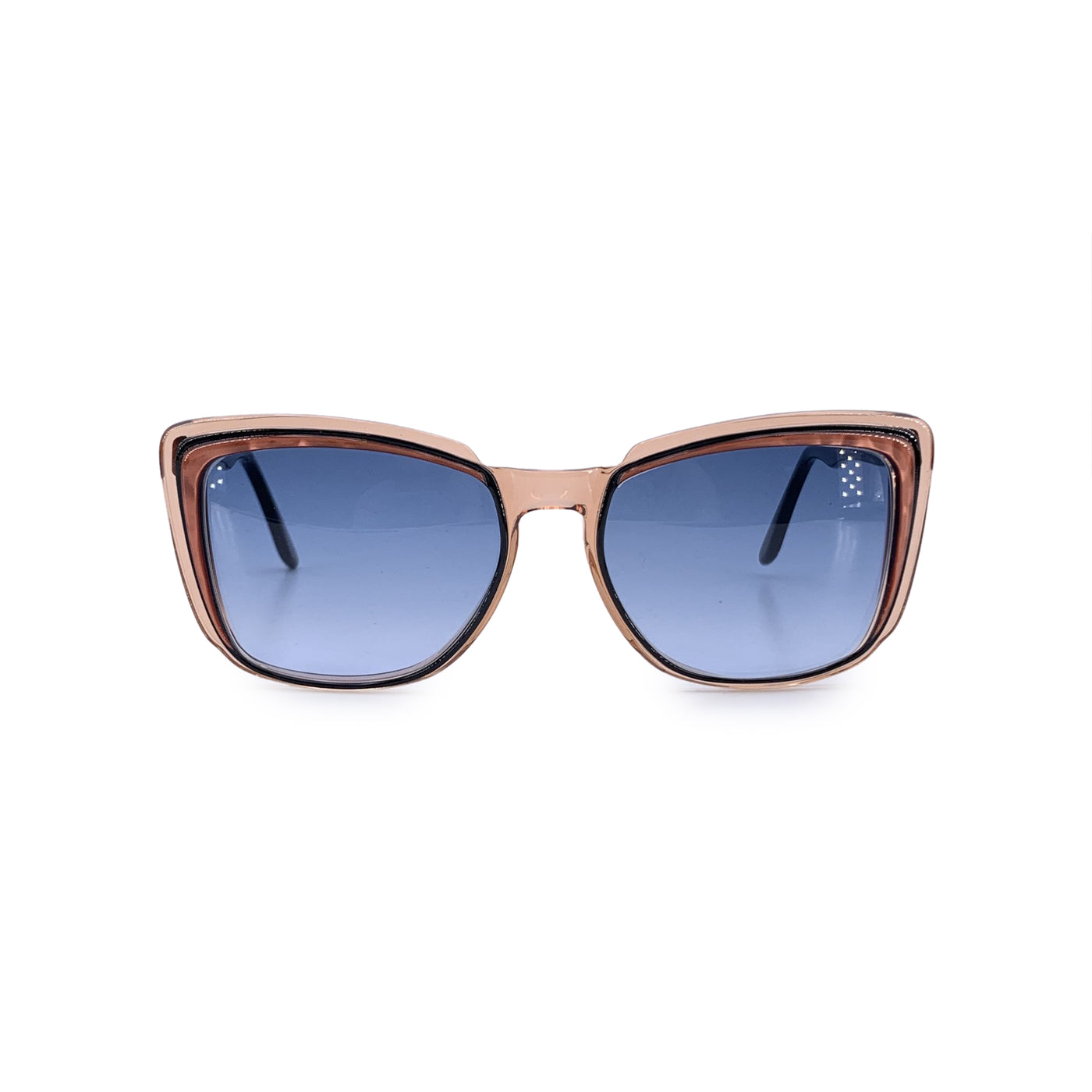 Yves Saint Laurent Vintage Black Beige Sunglasses CUPIDON 55/16 140mm