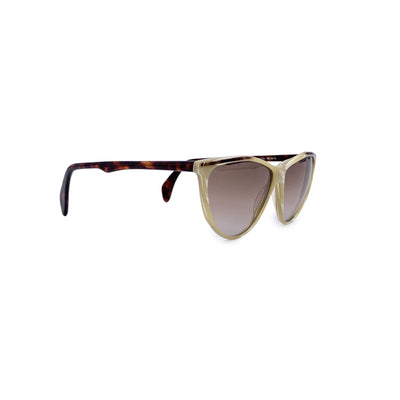Gianni Versace Vintage Beige Brown Sunglasses 445 56/16 140mm