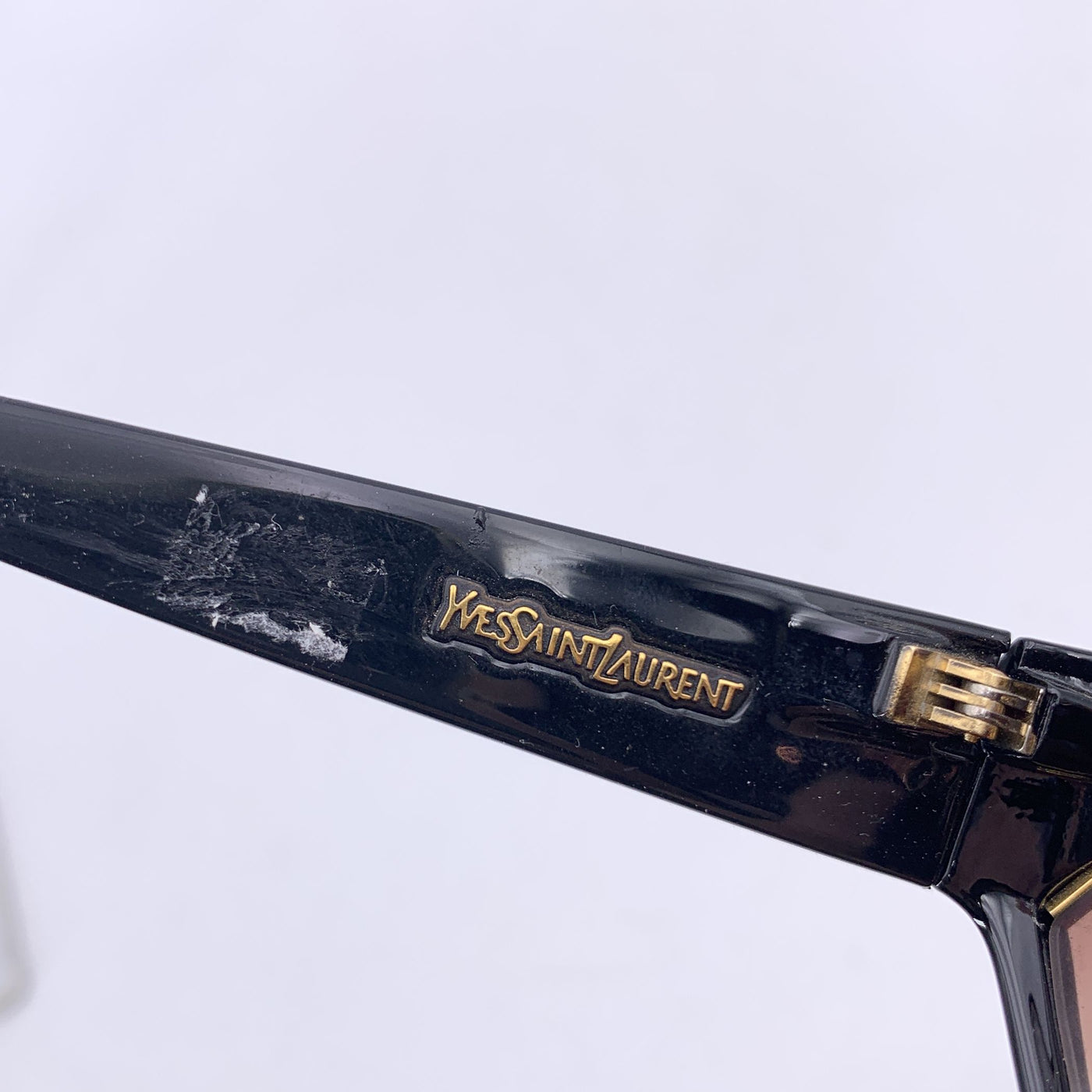 Yves Saint Laurent Vintage Black Sunglasses Champs Elysees 8961-1
