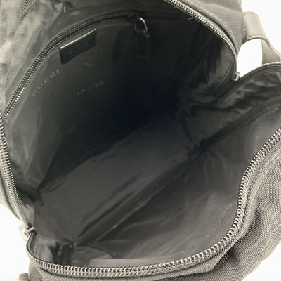 Gucci Black Nylon Canvas Unisex Crossbody Messenger Bag