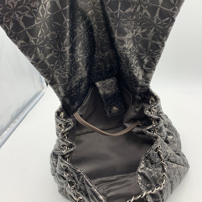 Chanel Rock in Moscow Abstract Print Nylon Accordion Flap Bag