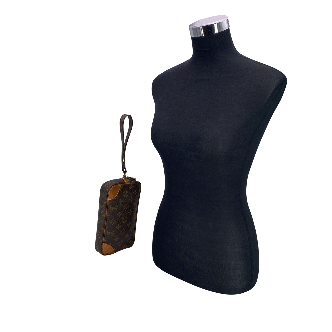 Louis Vuitton Vintage Monogram Marly Dragonne PM Wristlet Bag