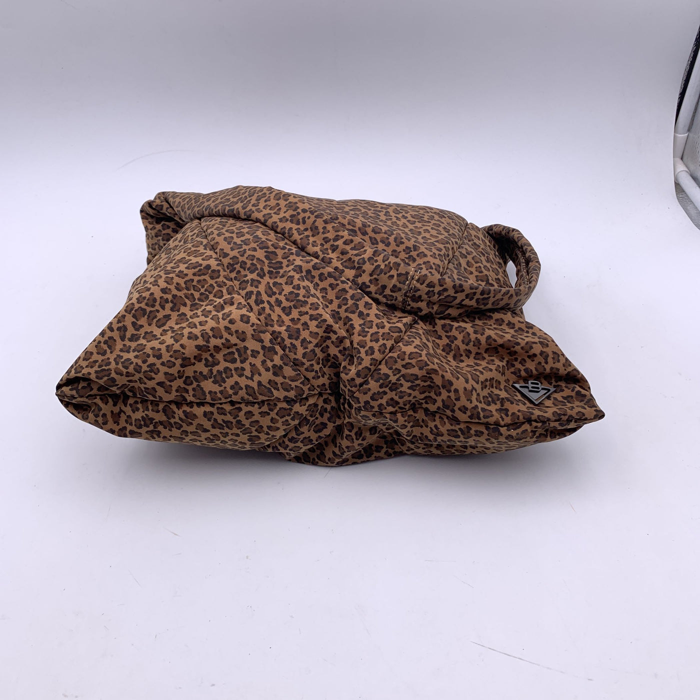 Bottega Veneta Animalier Leopard Fabric Tote Hobo Shoulder Bag