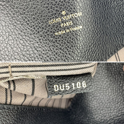 Louis Vuitton Black Monogram Empreinte Melie Tote Shoulder Bag