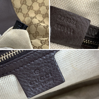 Gucci Beige Monogram Canvas Dressage Hobo Shoulder Bag