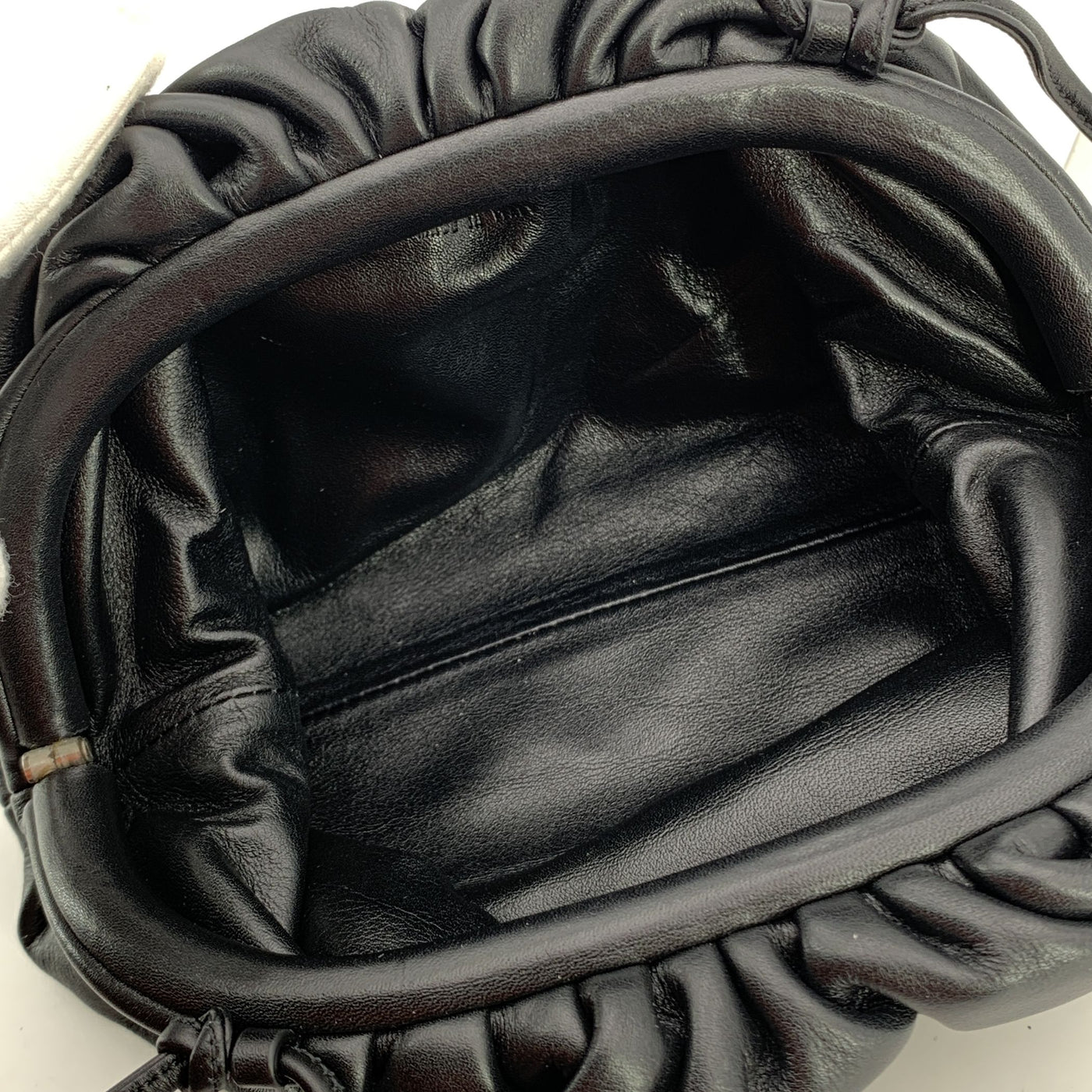 Bottega Veneta Black Leather Mini Pouch Crossbody Bag