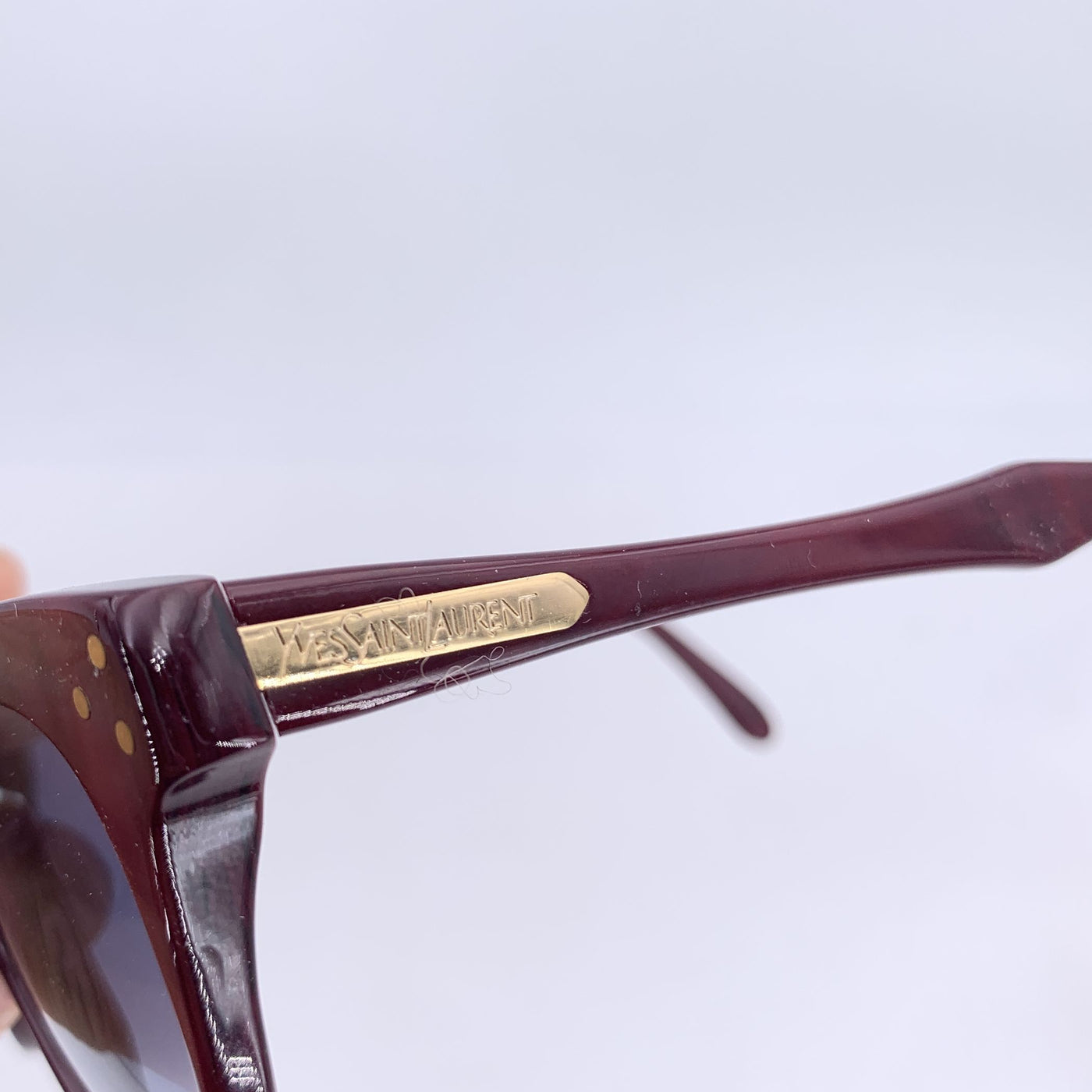 Yves Saint Laurent Vintage Burgundy Sunglasses PROCRIS 52/19 140mm