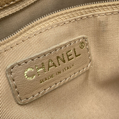 Chanel Beige Quilted Leather GST Grand Shopping Tote Bag