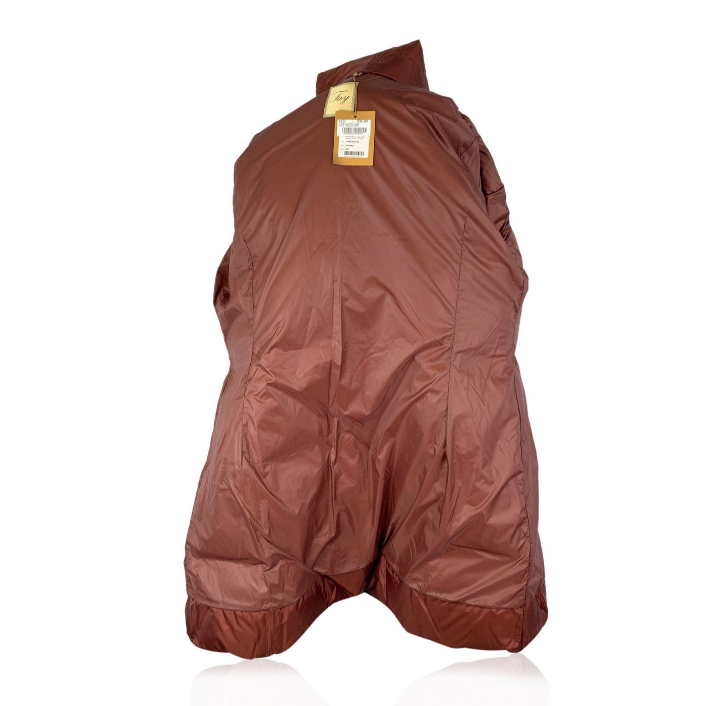 Fay Burgundy Red Nylon Winter Padded Down Coat Size XXXL