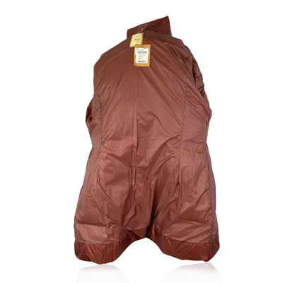 Fay Burgundy Red Nylon Winter Padded Down Coat Size XXXL