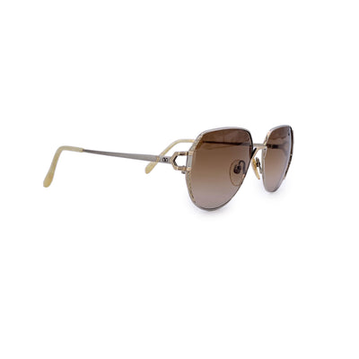 Valentino Vintage Silver Metal Sunglasses Mod. 5213 56/16 130mm