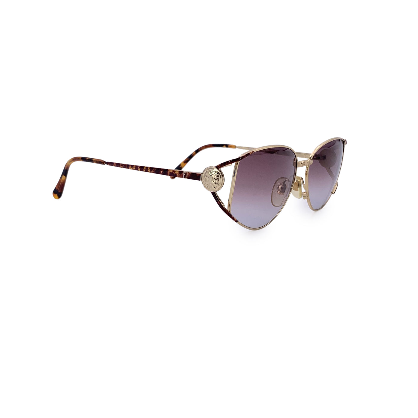 Fendi Vintage Gold Metal Sunglasses FV 239 col. 521 58/15 135mm