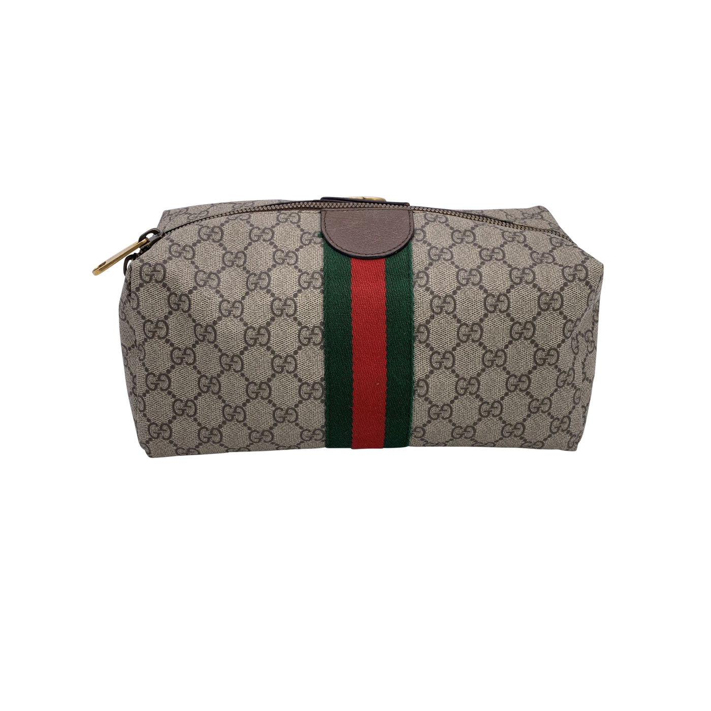 Gucci Vintage Monogram Canvas Ophidia Clutch Wash Cosmetic Bag