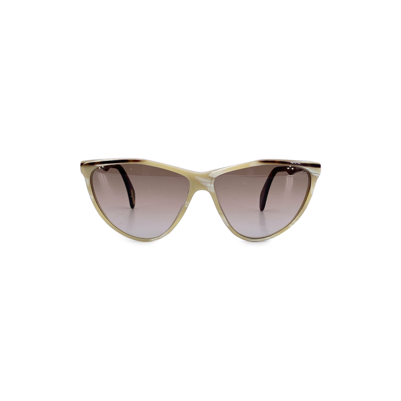 Gianni Versace Vintage Beige Brown Sunglasses 445 56/16 140mm