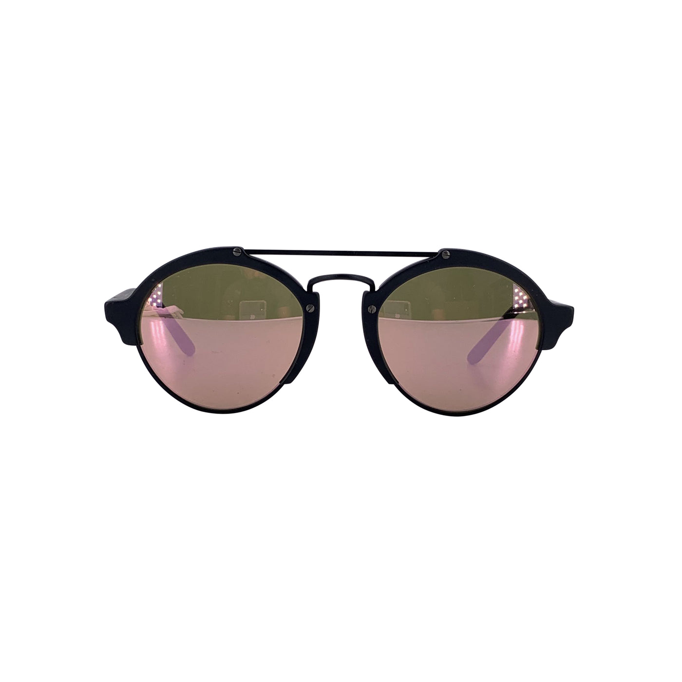 Illesteva Black Round Unisex Sunglasses Milan 2 54/23 135 mm Boxed