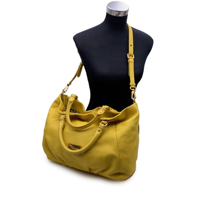 Marc by Marc Jacobs Yellow Leather The Fran Hobo Shoulder Bag