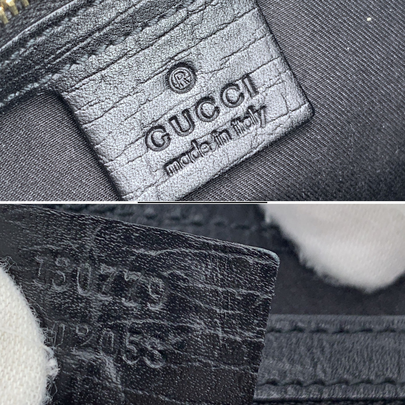 Gucci Black Monogram Canvas Leather Web Hobo Shoulder Bag