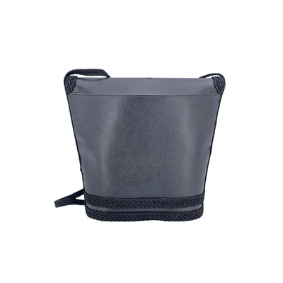 Yves Saint Laurent Vintage Black Leather Tassel Shoulder Bag