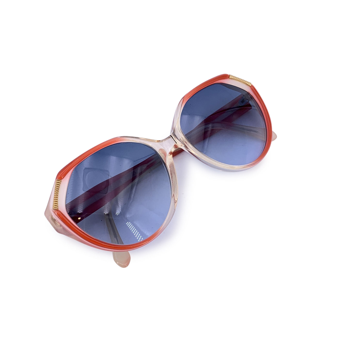 Yves Saint Laurent Vintage White Red EOLE Sunglasses 56/16 140mm