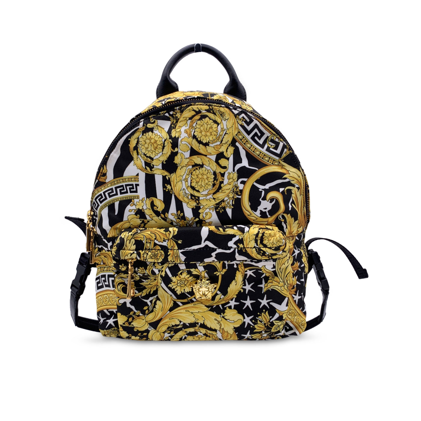 Versace Nylon Baroque Medusa Small Backpack Shoulder Bag